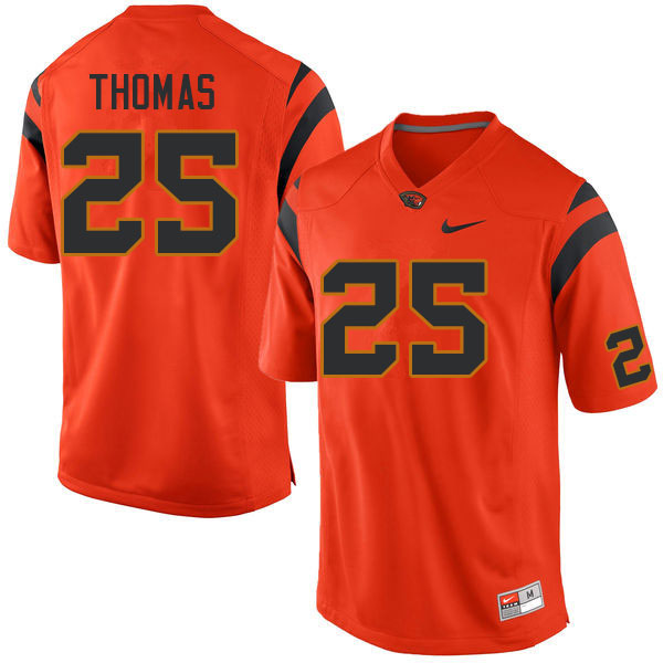 Men #25 Tyeson Thomas Oregon State Beavers College Football Jerseys Sale-Orange - Click Image to Close